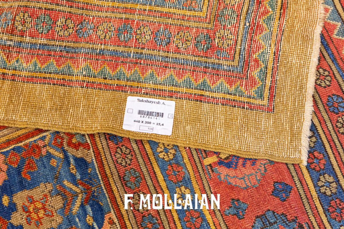 Medallion with Beige Wool open-field Antique Bakhshayesh Carpet n°:68786141